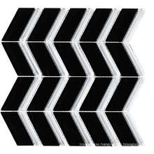 Black and White Crystal Glass Mosaic for Deco Wall